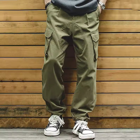 Vintage British Royal Navy Cargo Pants for Men – Cotton Military Trousers