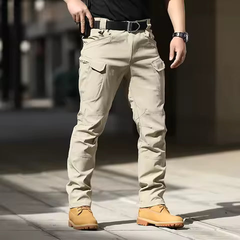 Men’s Cargo Jogger Shorts & Trousers – Multi Pocket Casual Cotton Pants